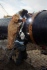 Welding first joint of Blues Stream gas pipeline