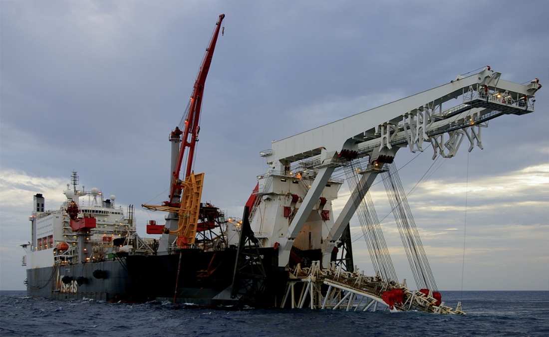 Nord Stream gas pipeline construction