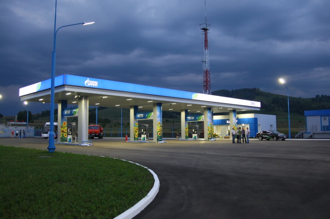 CNG filling stations in the suburbs of Gorno-Altaisk