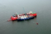 Defender pipelaying vessel at work in Baidarata Bay