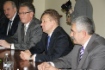 Alexey Miller (center) at working meeting with Ivica Dacic, Prime Minister of Republic of Serbia