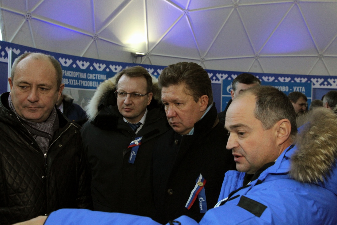 Alexey Miller at Bovanenkovo field