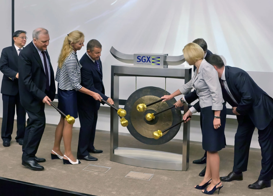 Official ceremony dedicated to Gazprom’s inclusion in Singapore Exchange listings