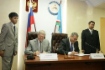 Alexander Ananenkov, Acting Chairman of the Gazprom Management Committee and Vyacheslav Shtyrov, President of Republic of Sakha (Yakutia) signing the Agreement of Cooperation