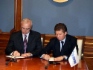 Aslanchery Tkhakushinov, President of the Republic of Adygea and Alexey Miller, Chairman of the Gazprom Management Committee